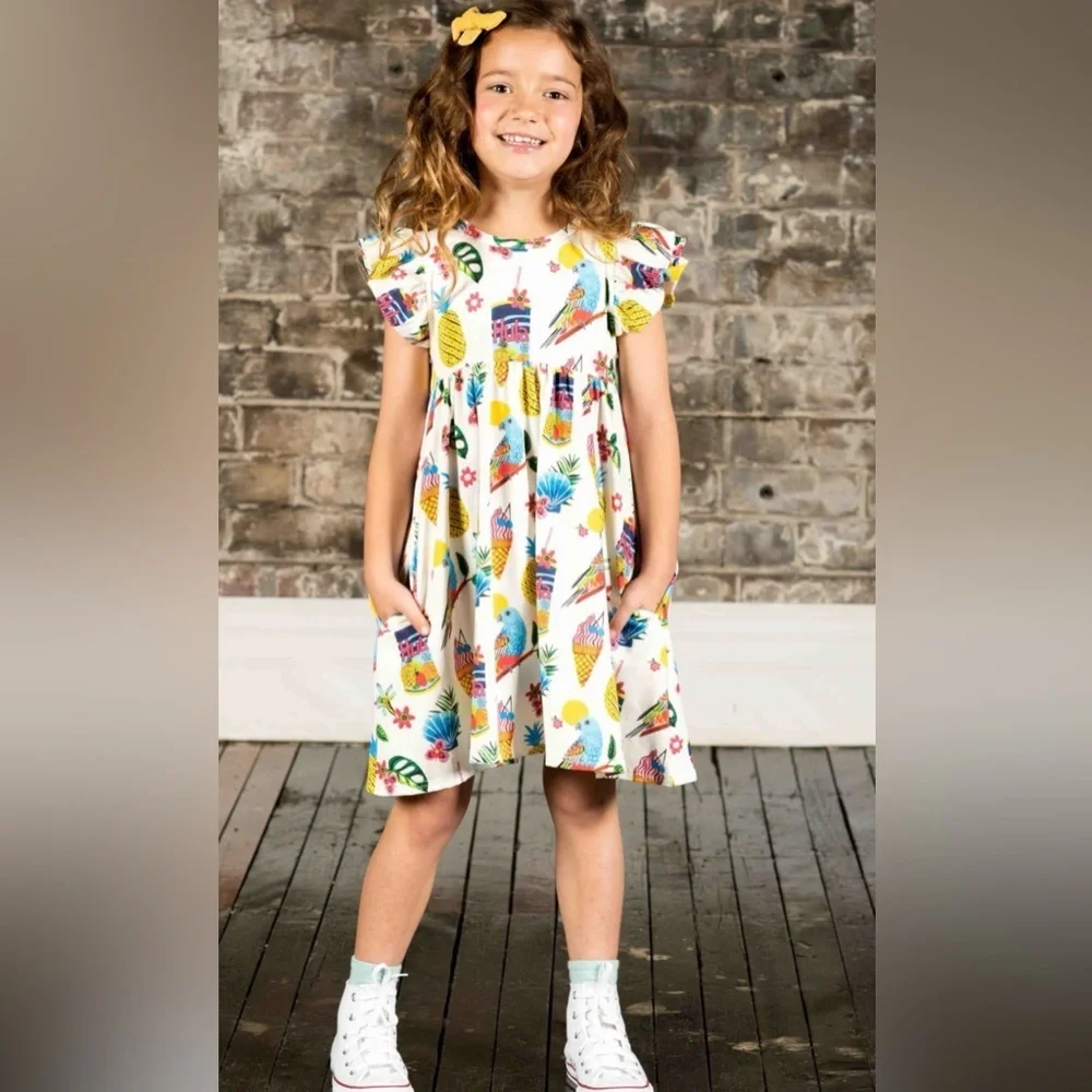 Rock Your Kid Tropicana Dress sz 7